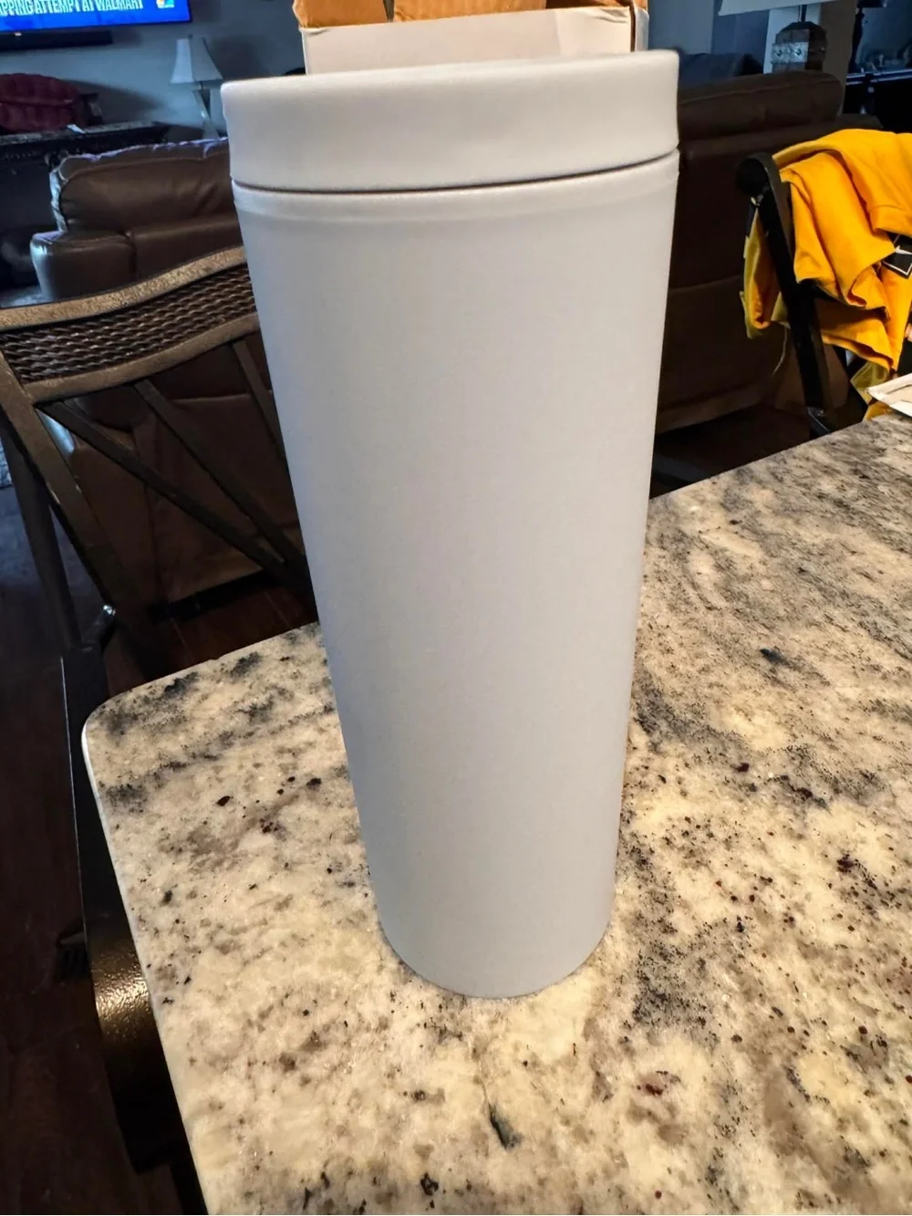 COWHARRT Holographic Highland Cow Travel Tumbler - White NEW IN BOX